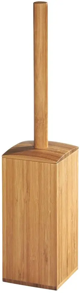 iDesign Formbu Bamboo Toilet Bowl Brush and Holder